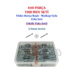 440 Parça YHB MUV Seti - Matkap Uçlu Vida - 3,9mm Serisi