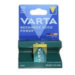 Varta 9V 200 mAh NiMH Pil  56722 HR9 - Şarjlı Pil - Şarj Edilebilir Pil (Şarjlı Kare Pil)
