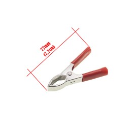 IC-244 Mini Akü Maşası - Siyah+Kırmızı - 7cm