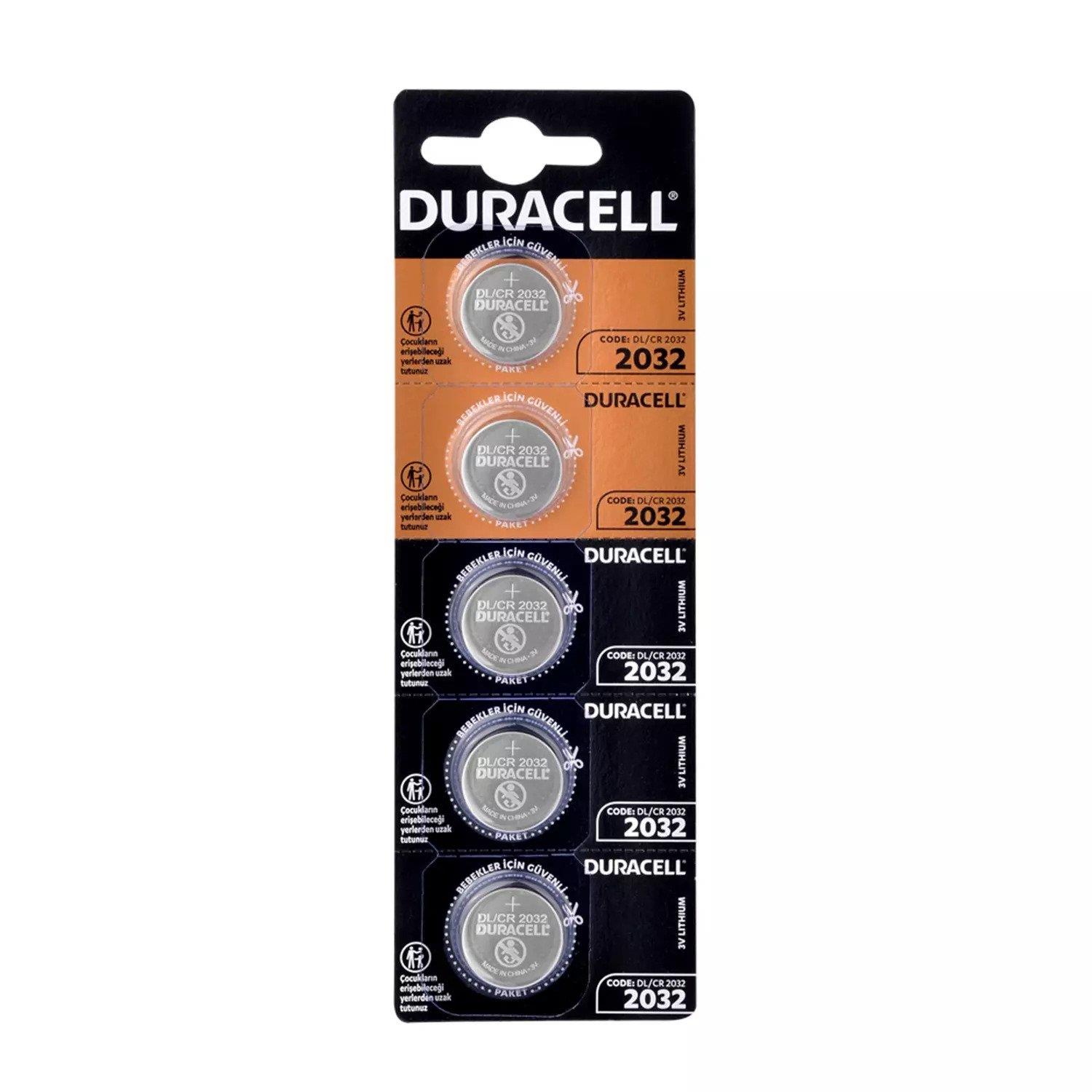 Duracell CR2032 3V Lityum Pil - 5 Adet