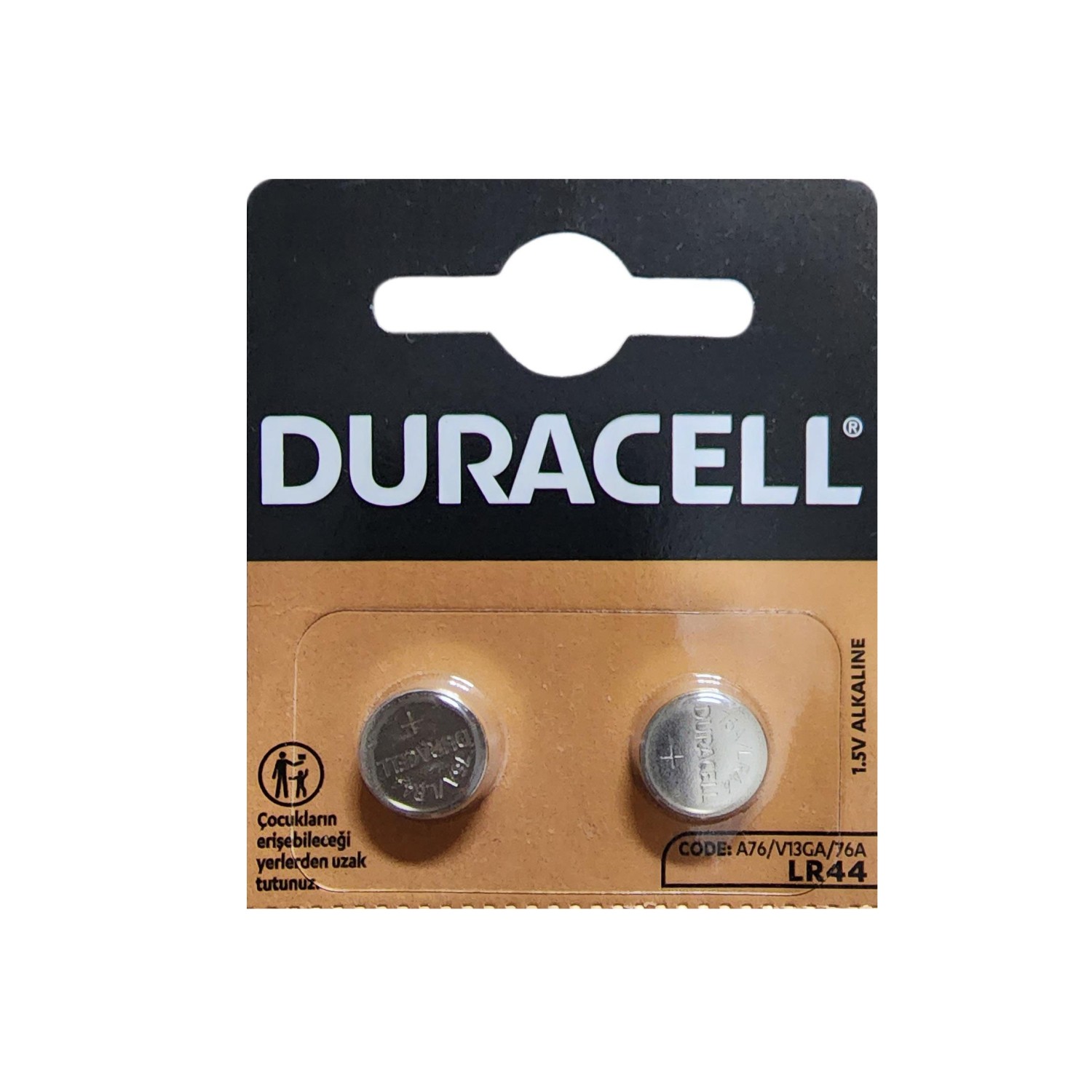 Duracell V13GA/LR44 1.5V Alkalin Pil 2'li