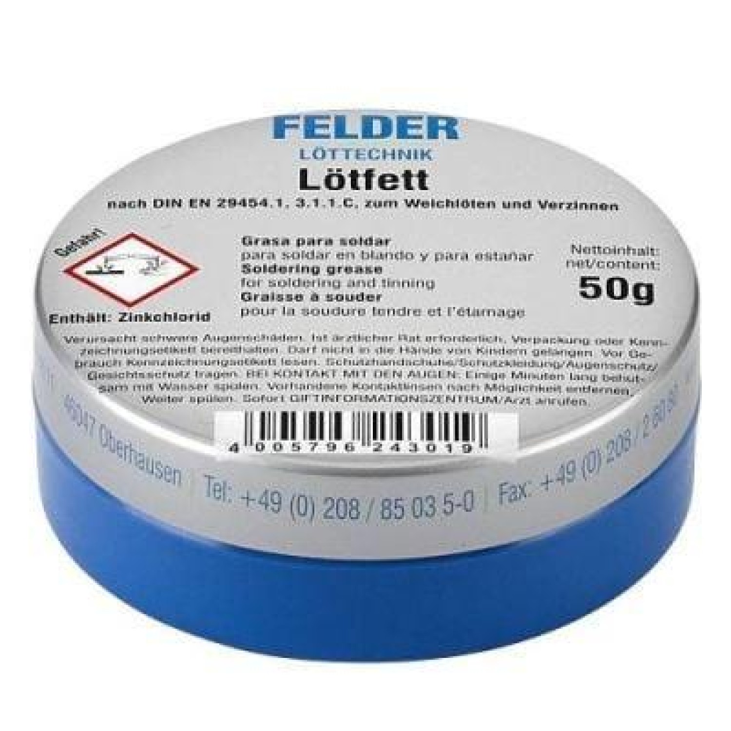 Felder Lötfett Lehim Pastası (50gr)