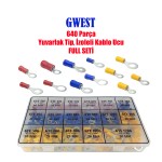 GWEST - 640 Parça İzoleli Yuvarlak Uçlu Terminal FULL SETİ