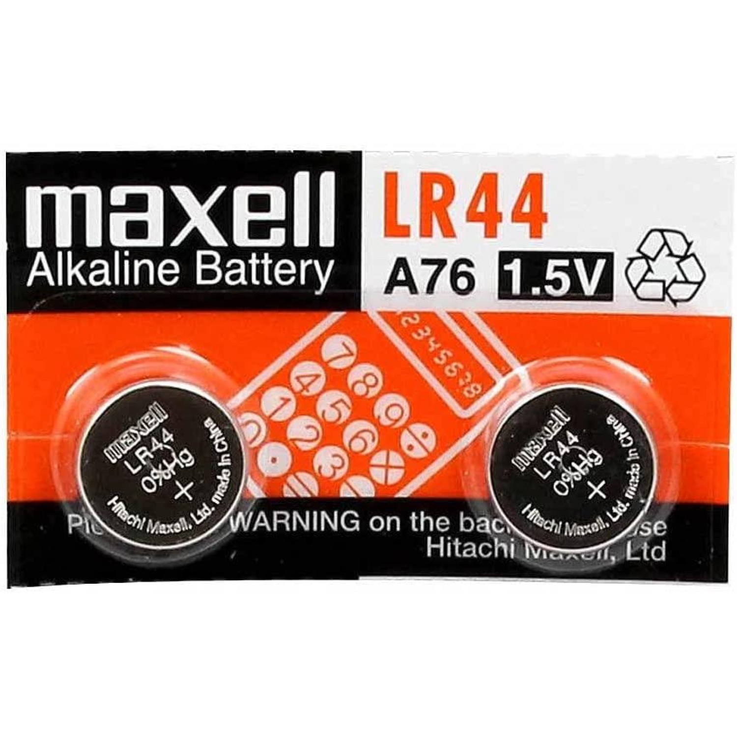 Maxell A76 LR44 1.5V Alkalin Pil 2'li