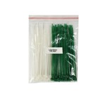 Plastik Kablo Bağı - Beyaz+Yeşil - 2,5mm x 100mm - Cırt Kelepçe (100 Adet)