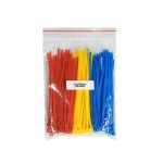 Plastik Kablo Bağı - Kırmızı+Sarı+Mavi - 2,5mmx100mm (100 Adet)