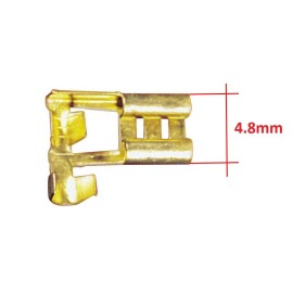 SF1D Mini Eğri Dişi Terminal - (90º Bağlantı) 4.8mm - 25 Adet