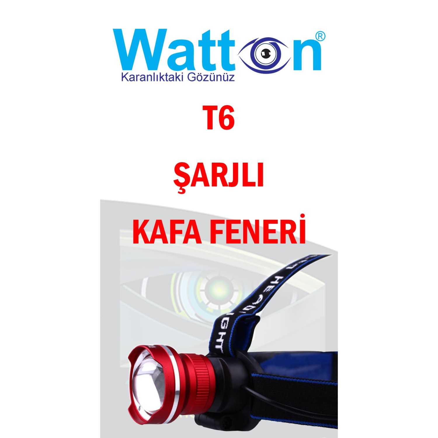 Watton WT-265 T6 Şarjlı Kafa Feneri (WT 265)