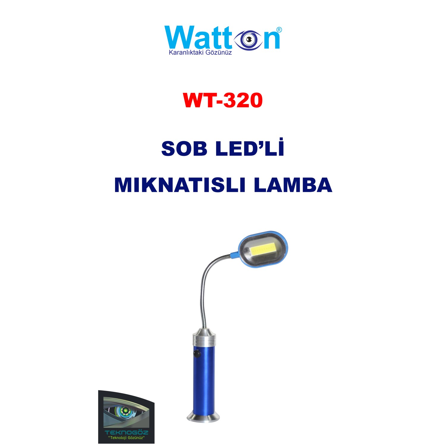 Watton WT-320 SOB Ledli Mıknatıslı Lamba - Masa Lambası