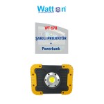 Watton Wt-330 750 Lümen Şarjlı Powerbanklı Çok Amaçlı Projektör
